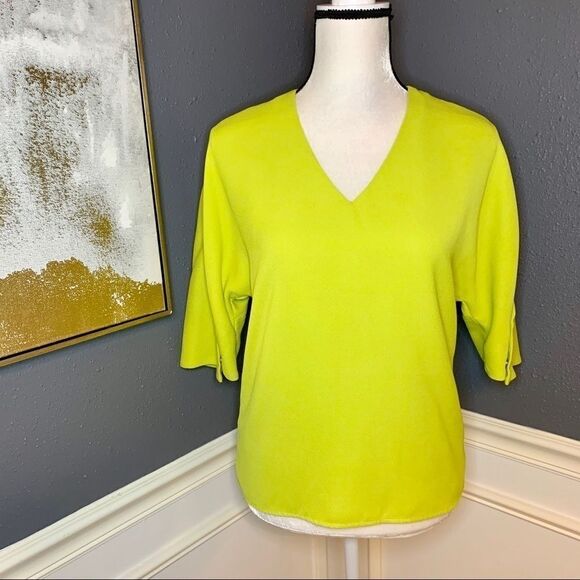 A|X Armani Exchange twist seam 3/4 sleeve blouse - Picture 1 of 5